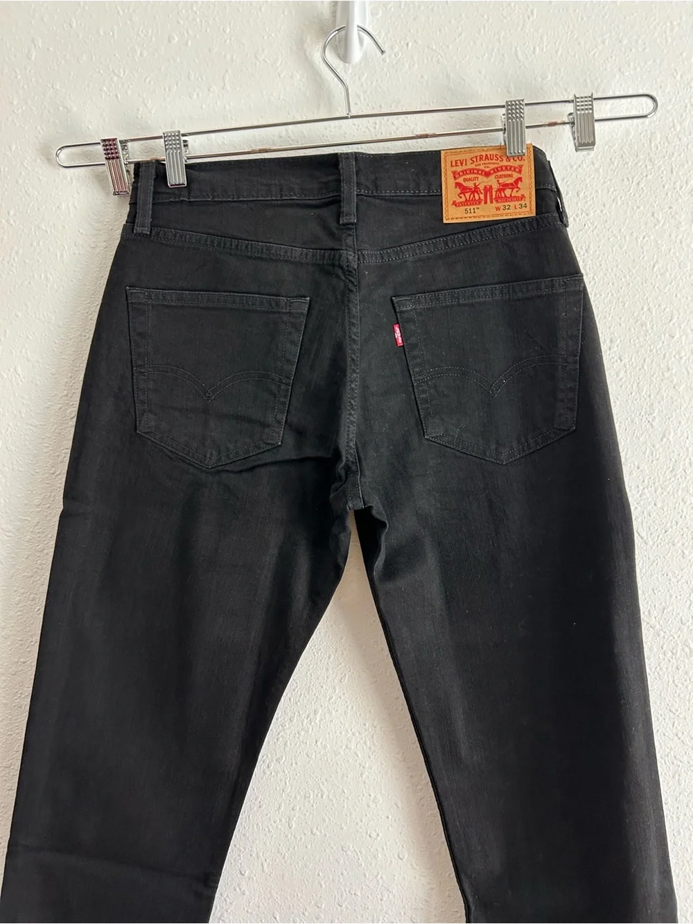 Levi's 511 Slim Jeans Men's Size 32x34 Black Denim Stretch Classic